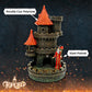 Forged Dice Co. Wizard'S Castle Dice Tower - Hand Painted - Fits Dungeons And Dragons Dice - Red