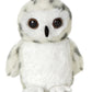 Aurora® Mini Flopsie™ Snowy Owl Stuffed Animal, 7" White, Polyester, Model 31345 - Adorable Companion for All Ages