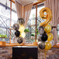 Paticool Gold Number 9 Balloon, 40 Inch Large Number Foil Mylar Balloons For 9Th Girl Boy Birthday Party Celebration Decorations