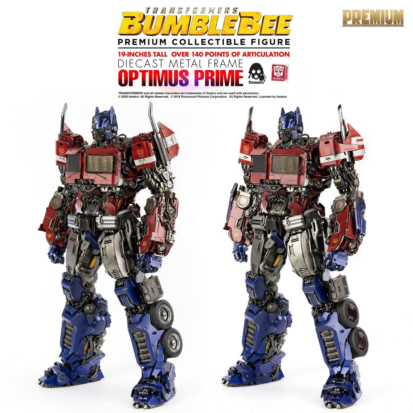 Transformers Bumblebee: Optimus Prime enhanced Collectible Figure  Multicolor