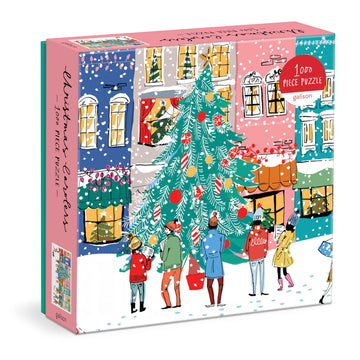 Galison Christmas Carolers 1000 Piece Jigsaw Puzzle, Christmas Puzzle With Festive Holiday Scene