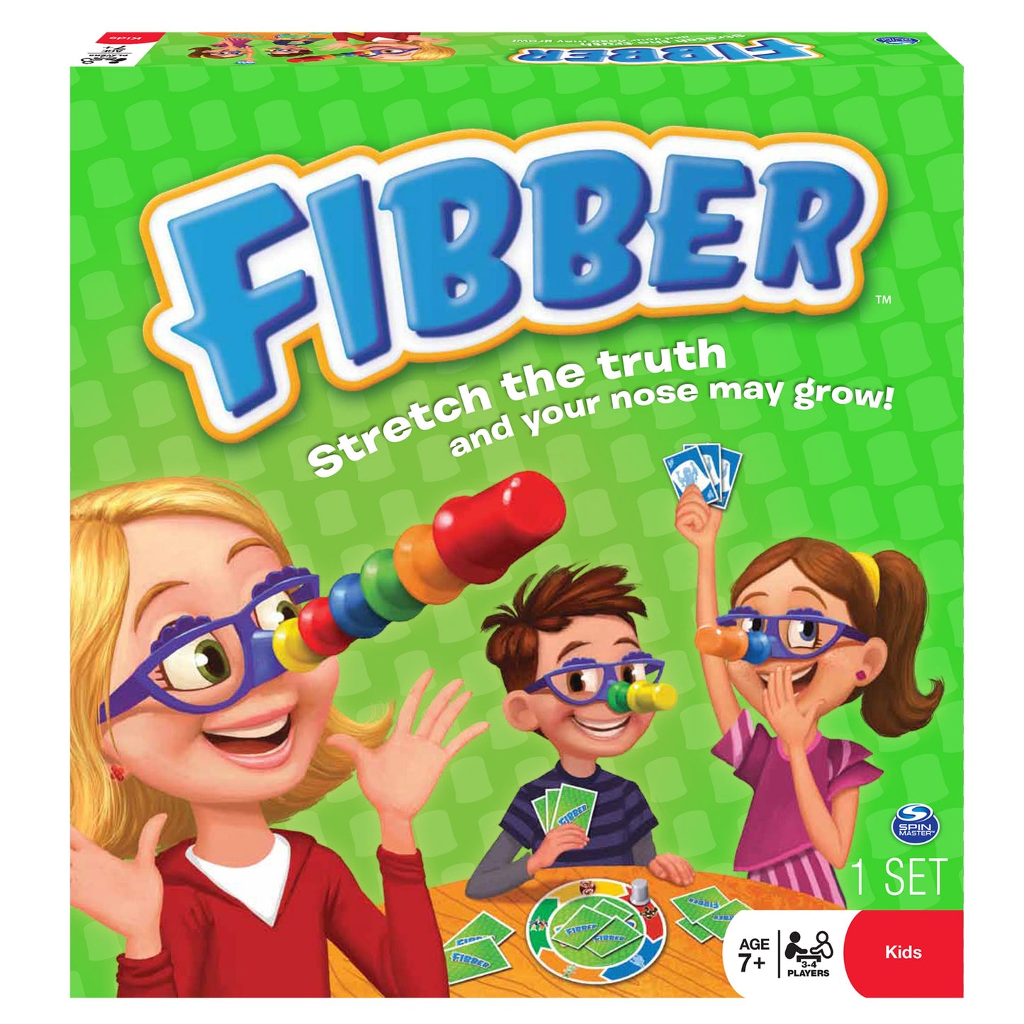Spin Master Games Fibber Board Game - Medium Multicolor Cardstock, Model 6021884