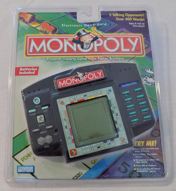 Hasbro Monopoly Electronic Handheld Game - Interactive LCD - 6"x7.1"x1.5"