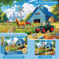 300 Pieces Puzzles for mature-themeds Farm Animals Puzzles for mature-themeds Large Piece Puzzle for Seniors Fun Horse Jigsaw Puzzles Puzzle for Kids Ages 8-10 Challenging Family Game Holiday Party Gift 20.5 x 15 in