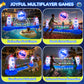 JoyCat LED Inflatable Pool Floats Set,125 Inch Volleyball Net & Basketball Hoop,Floating Swimming Pool Games Beach Toys for Kids