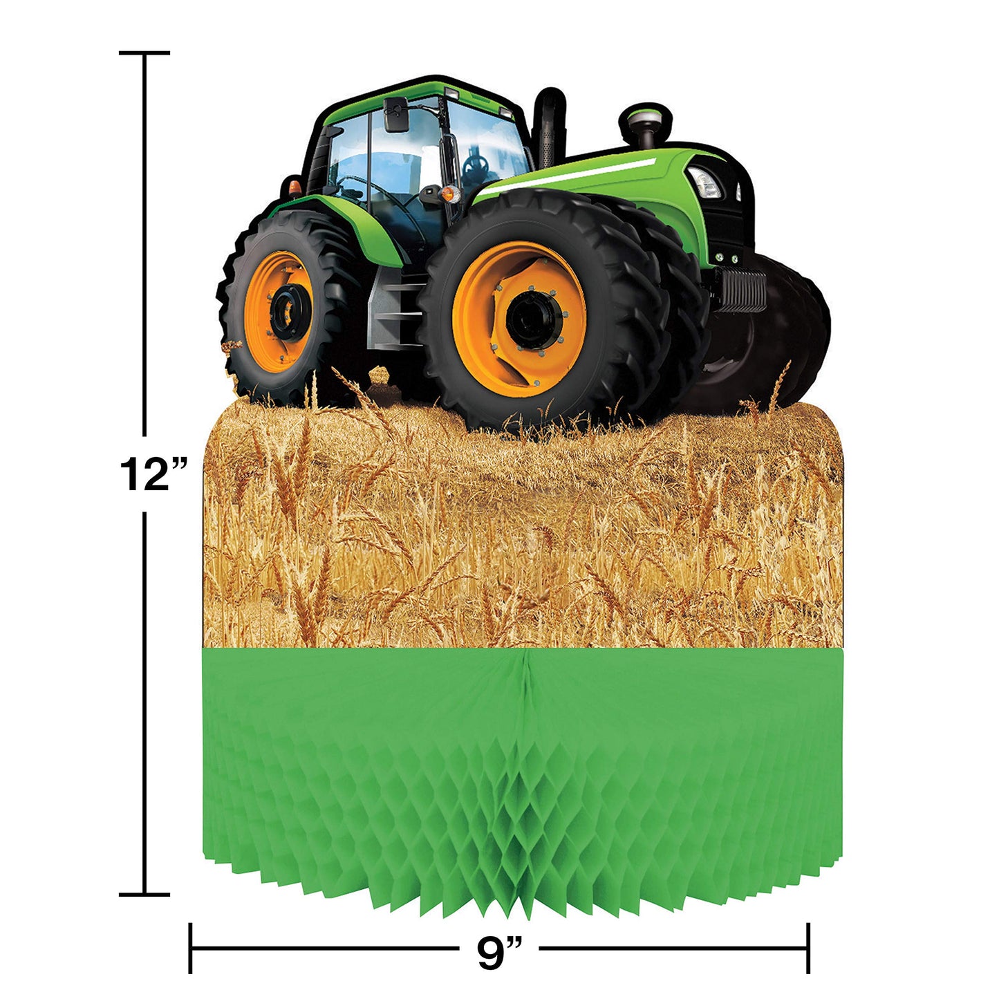 Creative Converting Tractor Time Honeycomb Table Centerpiece