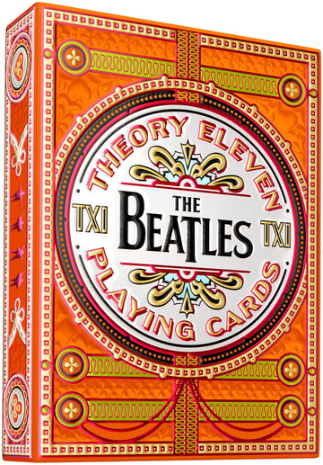 theory11 The Beatles enhanced Playing Cards - Orange Deck Officially Licensed Collector's Cards