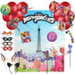 Miraculous 50Piece Birthday Party Supplies  AllInOne Zag Heroez Themed Party Box, Miraculous Ladybug Party Supplies, Birthda