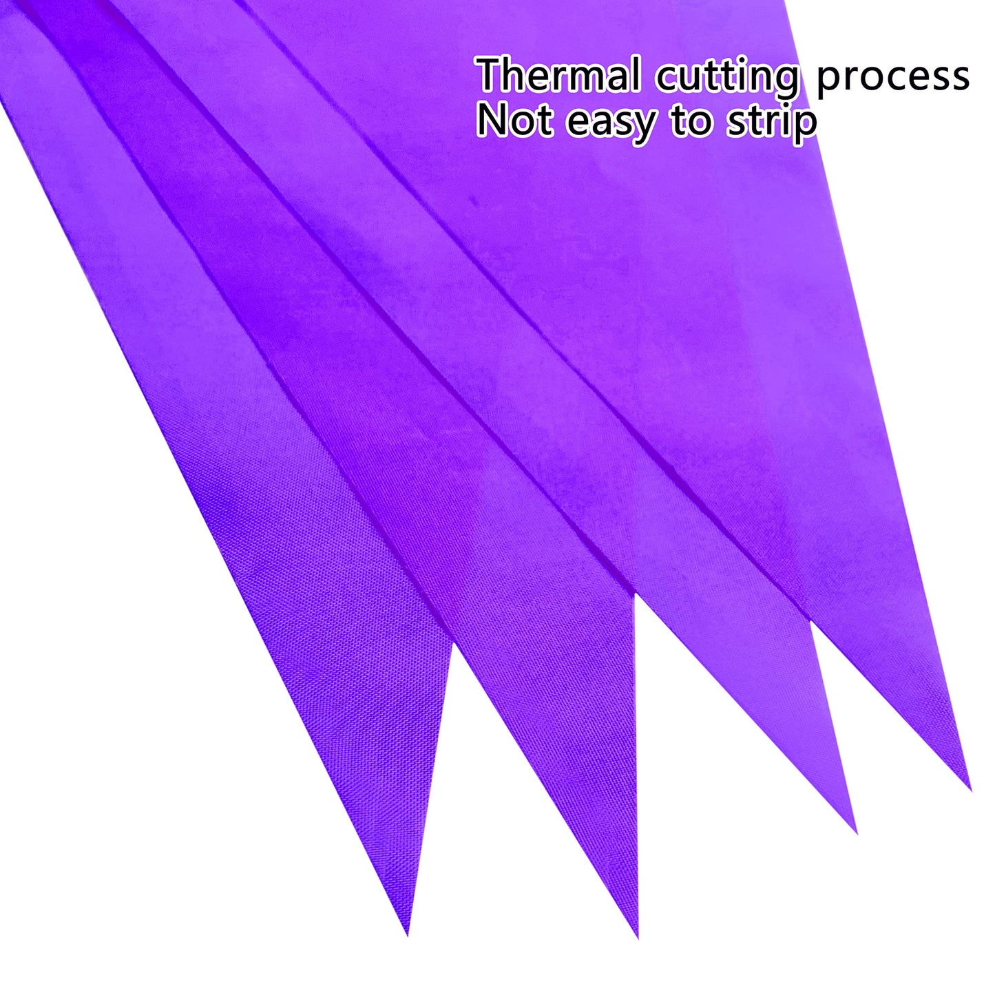 LyButty Purple Pennant Banners - 100 Feet Hanging Triangle Flags, 60 PCS Party Decorations for Birthdays & Carnivals