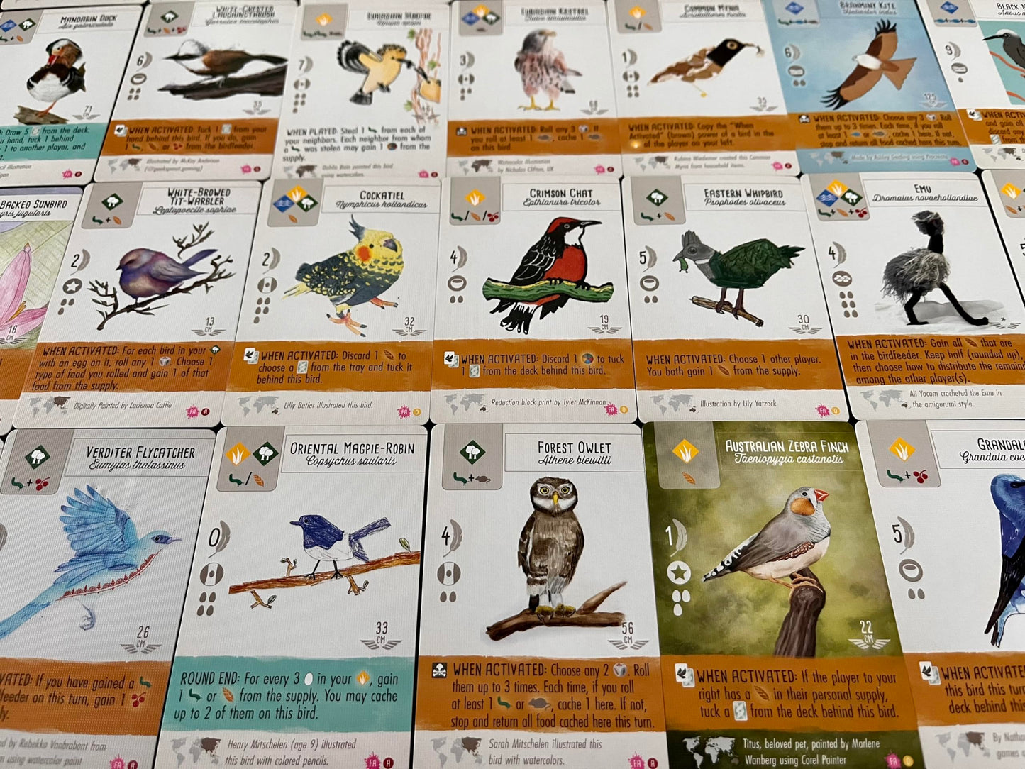 Stonemaier Games: Wingspan Fan Art Pack | Submitted Illustrations Of Fan Favorite Birds In Wingspan | Needs Wingspan Base Game T
