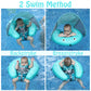 Mambobaby Newest Compressible Folding Baby Self-Inflating Float with Sun Canopy - Pink