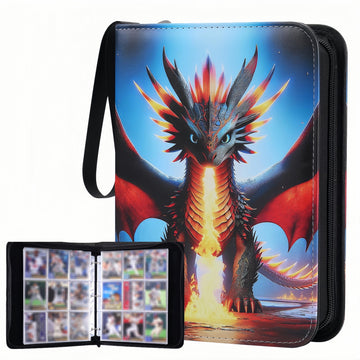 Trading Card Storage Album - 900 Pocket Card Binder with 50 Durable 9-Pocket Pages  Zipper Closure Collector's Album  Removable Sleeves for Card Protection  Perfect for Collectible Trading Cards
