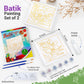 Malaysian Batik Organic Colors Painting 2-in-1 Kit (Butterfly, Orchid Flower) - Art Craft Painting Activity Kit Set for Adults a