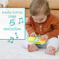 Infantino Music & Light Pretend Mini Boombox - Fine Motor Skills With Melodies & Sounds For Infants & Toddlers, 6M+