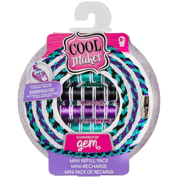 Cool Maker, Kumikreator Gem Mini Fashion Pack Refill, Friendship Bracelet Activity Kit