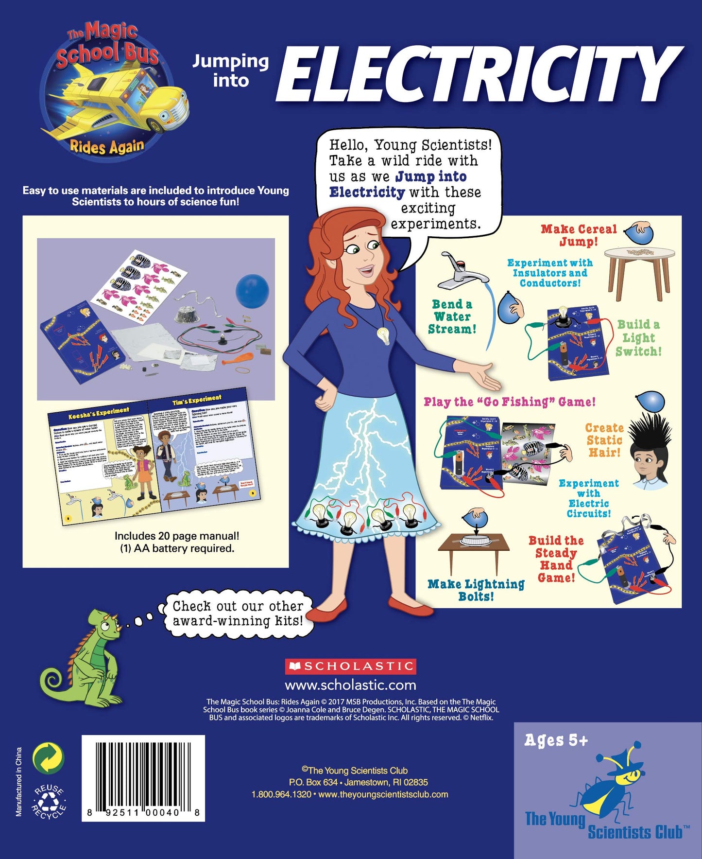 The Magic School Bus Rides Again: Jumping Into Electricity By Horizon Group Usa, Homeschool Stem Kits For Kids, Includes Educati