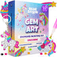 Blue Squid Diamond Art Kits For Kids – Fun & Easy Diy 5D Gem Art Gift Set For Keychains, Stickers, Sun Catchers - Diamond Painting Arts & Crafts Kit For Kids, Girls, Boys Ages 6 7 8 9 10 11 12