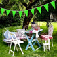 Lybutty 100 Feet Green Pennant Banners Flags String Hanging Triangle Bunting Flags,Party Decorations For Grand Opening,Kids Birt