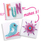 Craft-tastic DIY String Art Kit for Kids - Bird Series, Foam, Multi, Model CTE40-V2T, Includes 3 Fun Projects