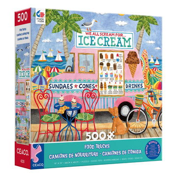 Ceaco - Food Trucks - Ice Cream Truck Ii - 500 Piece Jigsaw Puzzle