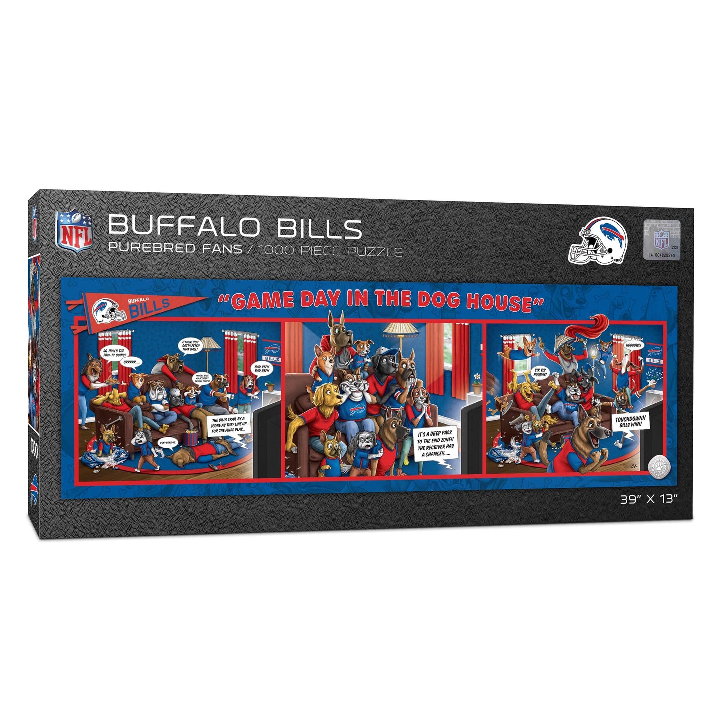 YouTheFan NFL Buffalo Bills 1000pc Puzzle - Team Colors, Cardboard, One Size, Model 2506050
