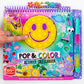 Just My Style Pop & Color Sketchbook, Creative Fidget Sketchbook and Pen Set, Great Weekend Activity, Includes Cute Puffy Sticke