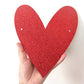 Red Glitter Be My Valentine Banner and Red Pink Valentines Day Heart Garland,Happy Valentines Day Banner for Valentines Day Par
