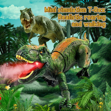 Talgic Remote Control Dinosaur For Boys 4-7, Robot Dinosaur Toys For Kids 5-7, Rc Dinosaur With Realistic Legs & Spray Stream,Remote Dinosaur Toys For Kids3 4 5 6 7 Year Old Boy Birthday Gift (Green)