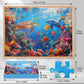 Puzzle for Adults 1000 Pieces - Underwater World Puzzle, Ocean Beach Sea Turtle Coral,1000 Piece Undersea Jigsaw Puzzle (28''x 2