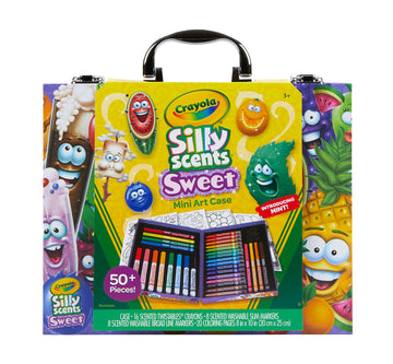Crayola Silly Scents Mini Inspiration Art Case Coloring Set, Gift For Kids Ages 3, 4, 5, 6