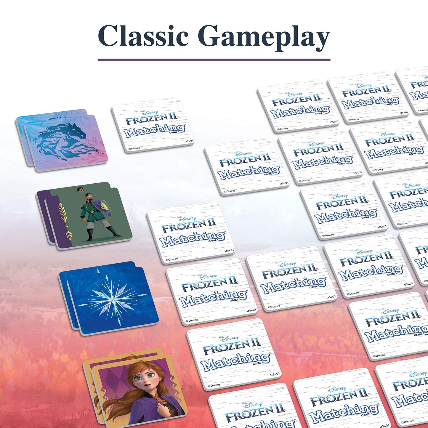 Wonder Forge Frozen 2 Matching Game | Rapid Fun Memory Game For Kids | Ideal For Ages 3-5 | Features Favorite Characters Like An