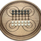Surakarta Board Game - 9.5'' Roundabouts - Congkak - Sungka - Ayoayo - Adi -Traditional Marbles Games - Infinity Checkers - Made