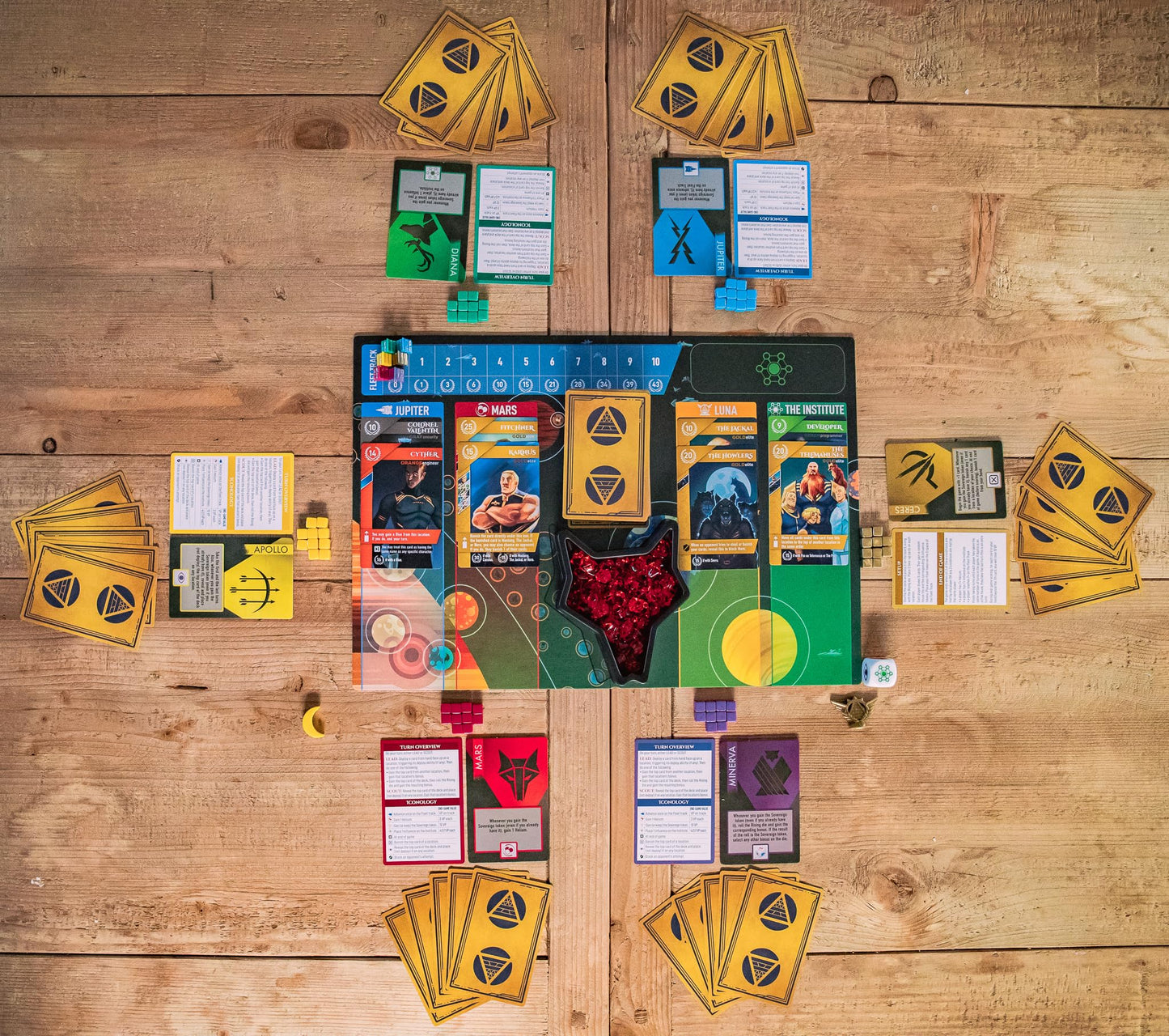 Stonemaier Games: Red Rising | A Competitive Strategy Game Based On The Novels From Pierce Brown | Craft A Hand Of Powerful Characters From The World Of Red Rising | 1-6 Players, 60 Mins, Ages 14+