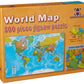 Hemispheres World Map Jigsaw Puzzle, 500 Pieces