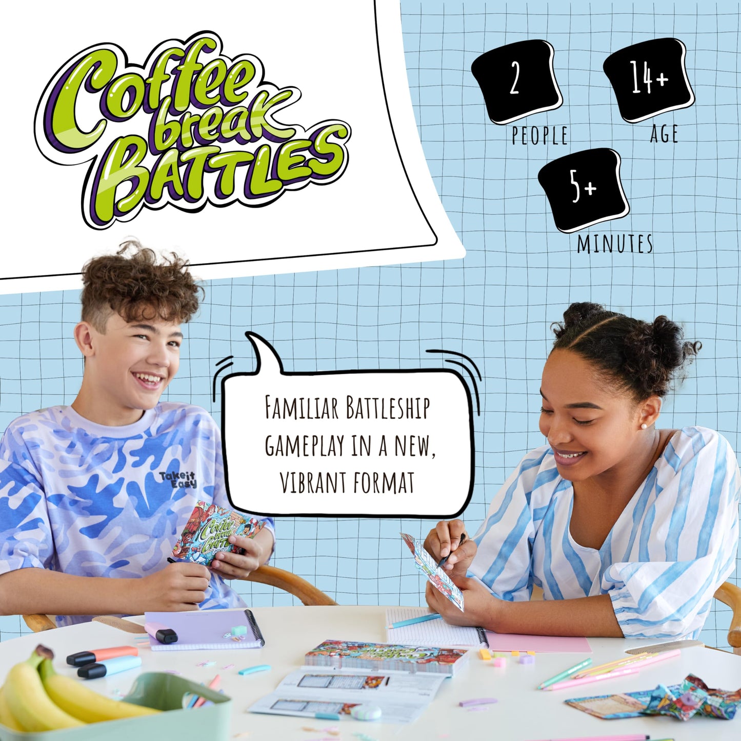 Coffee Break Battles | Family Board Game | Board Game For Adults And Family | Adventure Board Game | Ages 4+ | For 2 Players | Average Playtime 20 Minutes