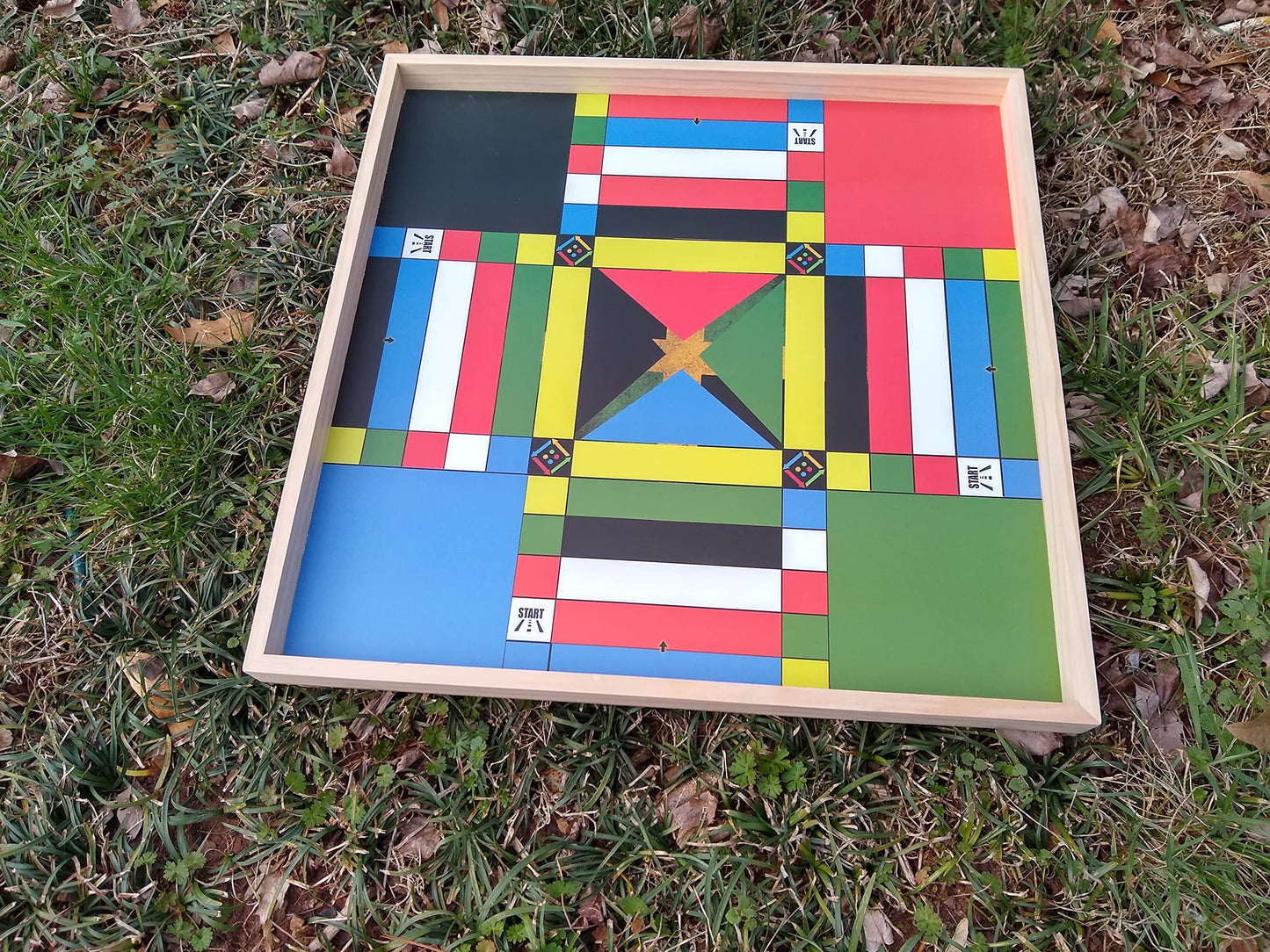 JAMAICANLUDO Jamaican Ludo Original Edition Board Game | 24in x 24in | Multicolor | Fun for 4 Players, Ages 6+