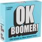 Games Adults Play Trivia Game - OK Boomer, 220 Cards, Cardboard, Sky Blue, Model 914401