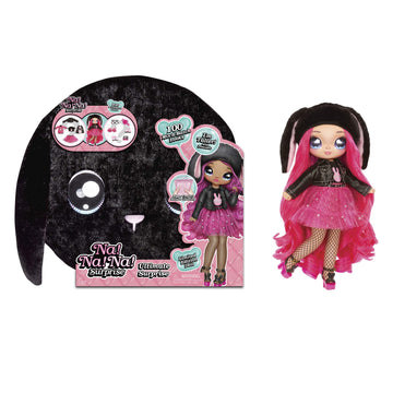 Na Na Na Surprise Ultimate Black Bunny And 11' Fashion Doll Surprise Doll With Clothes & Accessories 100+ Mix & Match Looks For Kids Girls