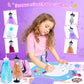 Minifun 1500+Pcs Fashion Designer Kit For Girls, Sewing Kit With 7 Mannequins, Diy Arts And Crafts Kit For Kids, Doll Clothes Making Kit, Girl Toys For Age 6 7 8 9 10 11 12 Year Old Gifts