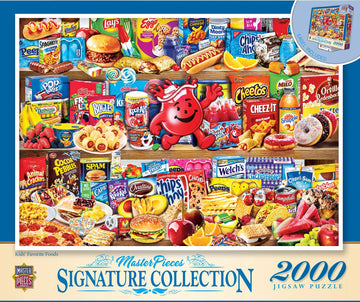 Masterpieces 2000 Piece Jigsaw Puzzle For Adults, Family, Or Kids - Kids' Favorite Foods - 39''X27''