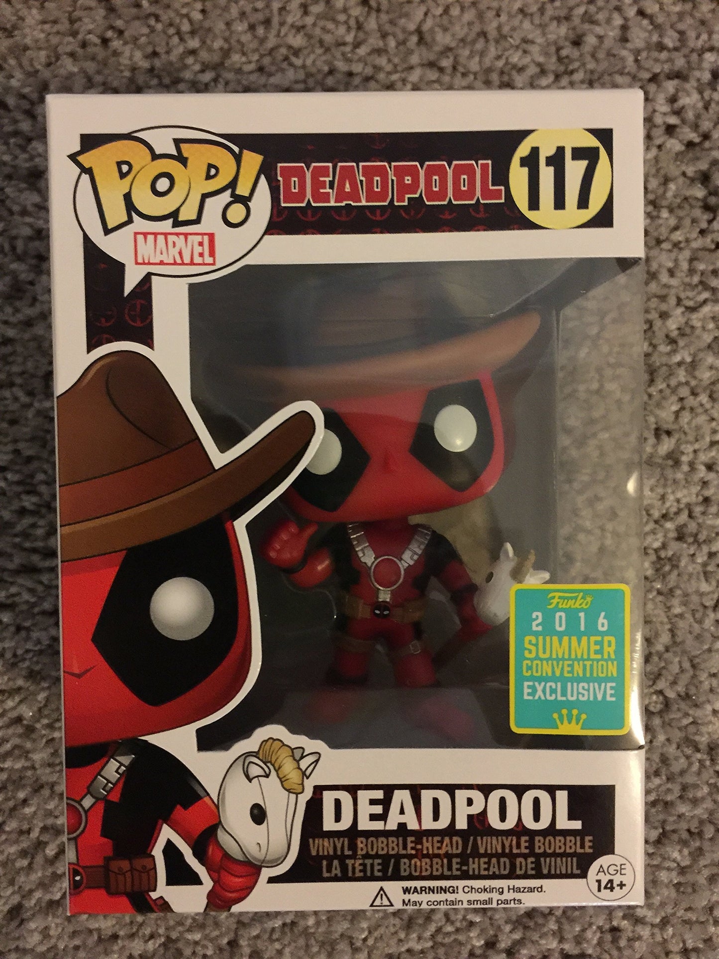 Funko Pop Vinyl Figure - Deadpool Cowboy Edition - Model 7493 - Standard Size - Plastic Material - Standard Color