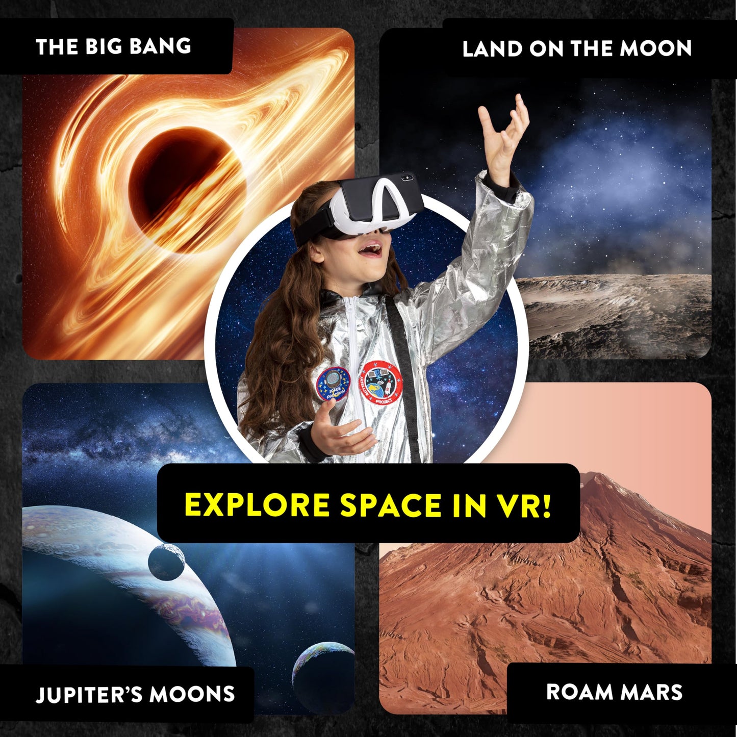 Abacus Brands Steam Solar System Vr Lab - Illustrated Interactive Vr Book And Steam Learning Activity Set - For Ages 8 And Up