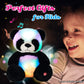 Cuteoy Musical Led Panda Stuffed Animal Glow Soft Plush Toys Light Up In Dark Singing Bedtime Companion Birthday Gift For Kids On Christmas Birthday, 10''…