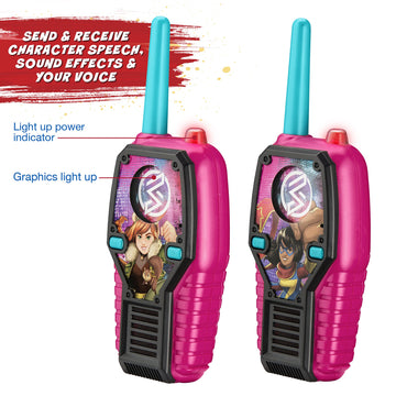 Marvel Rising Frs Walkie Talkies With Lights And Sounds Kid Friendly Easy To Use