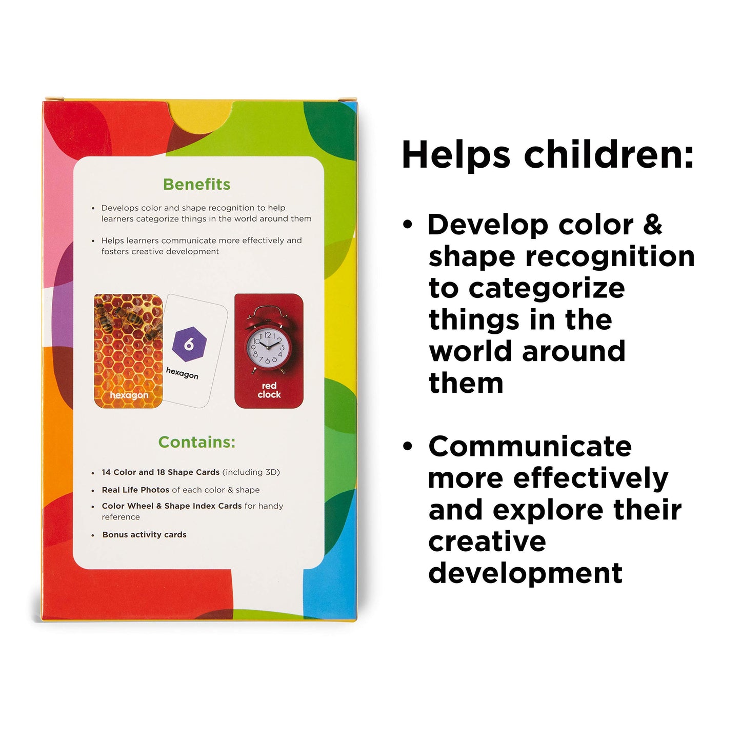 Think Tank Scholar Colors Flash Cards - Shapes Flashcards For Toddlers 2-4 And Kids Ages 4, 5, 6, 7, 8 Years Old - Learn Colors And Shapes - Real Pictures - Homeschool, Preschool, Or Classroom