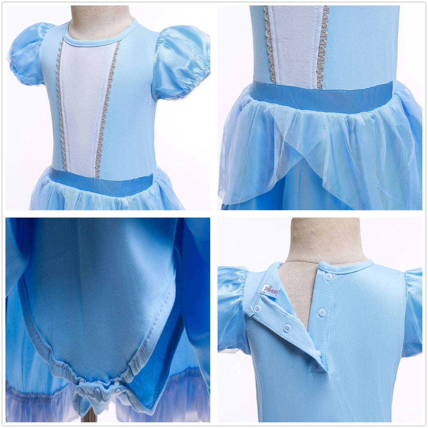 Baby Girls Costume For Infant Romper Onesie Babysuit Birthday Christmas Halloween With Headband 6-9Months(K30-80)
