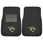 FANMATS 5776 NFL - Jacksonville Jaguars 2-pc Carpet Car Mat Set for Front Seats | Black | 17x27 | Jaguar Head Primary Logo