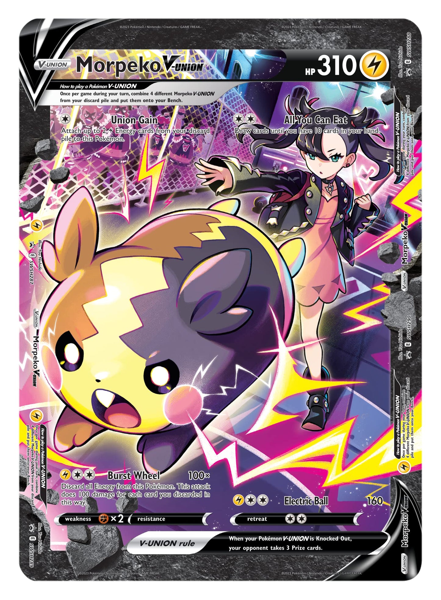Pok?mon TCG: Crown Zenith enhanced Playmat Collection Morpeko V-Union Box