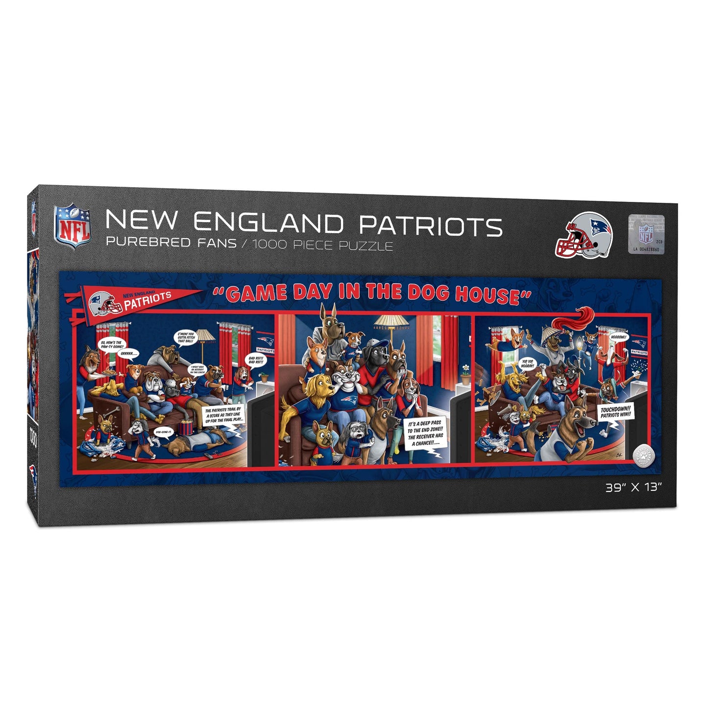 YouTheFan NFL New England Patriots 1000pc Puzzle - Cardboard, Team Colors, One Size, Model 2506227