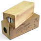 Domino Game Set Of 28 | Professional Double 6S | Multi-Use Box | Trays To Stand Tiles | By Adesign+ (Wood & Cardboard)